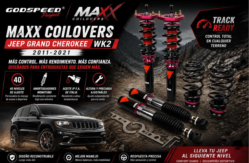 Godspeed MAXX Coilovers – Jeep Grand Cherokee WK2 2011-2021